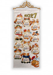 2027 Двенадцать месяцев Котята 33x75 2027 Двенадцать месяцев Котята 33x75